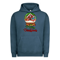 Pigment Midnight Navy Merry Christmas Urban Hoodie - LillyAllenDesigns