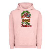 Pigment Salmon Merry Christmas Urban Hoodie - LillyAllenDesigns