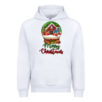 White Merry Christmas Urban Hoodie - LillyAllenDesigns
