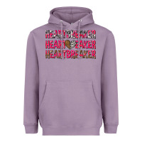 Lavender heartbreaker with leopard and cowhide Heavyweight Hoodie - NancyCooperArtShop