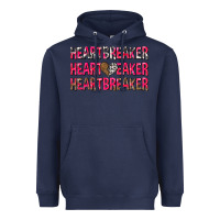Navy heartbreaker with leopard and cowhide Heavyweight Hoodie - NancyCooperArtShop