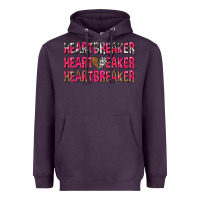 Plum heartbreaker with leopard and cowhide Heavyweight Hoodie - NancyCooperArtShop