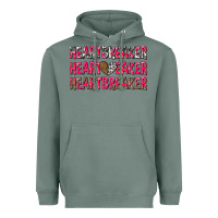 Sage heartbreaker with leopard and cowhide Heavyweight Hoodie - NancyCooperArtShop