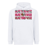 White heartbreaker with leopard and cowhide Heavyweight Hoodie - NancyCooperArtShop