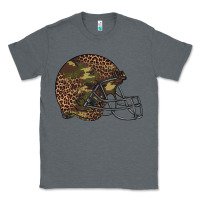 Charcoal Heather American football helmet Classic Tee - BarkalooDesign