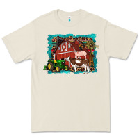 Bone farm life tractor cow pig rooster Premium Tee - Artiststas