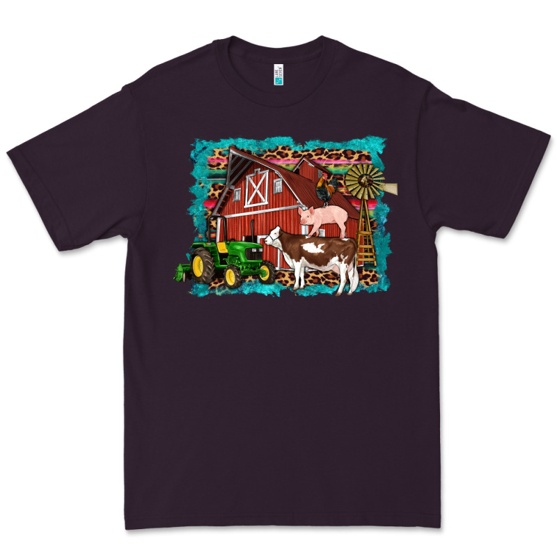Farm Life Tractor Cow Pig Rooster Premium Tee by Artiststas | Teevron