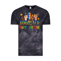 Cloud Black equality hurts no one with fists Vintage Tee - texasbilliewilder
