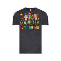 Vintage Black equality hurts no one with fists Vintage Tee - texasbilliewilder