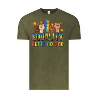 Vintage Olive equality hurts no one with fists Vintage Tee - texasbilliewilder