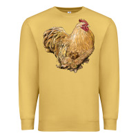 Antique Gold cochin rooster Premium Sweatshirt - LillyAllenDesigns
