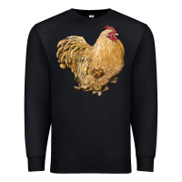 Black cochin rooster Premium Sweatshirt - LillyAllenDesigns