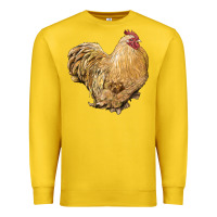 Lemon cochin rooster Premium Sweatshirt - LillyAllenDesigns