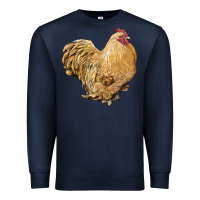 Navy cochin rooster Premium Sweatshirt - LillyAllenDesigns