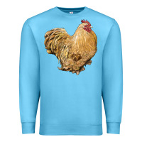 Ocean Blue cochin rooster Premium Sweatshirt - LillyAllenDesigns