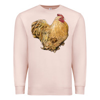 Pale Pink cochin rooster Premium Sweatshirt - LillyAllenDesigns