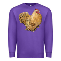 Purple cochin rooster Premium Sweatshirt - LillyAllenDesigns