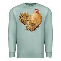 Seafoam cochin rooster Premium Sweatshirt - LillyAllenDesigns