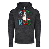Vintage Black jingle bell roc Vintage Hoodie - MaliasSmallBusiness
