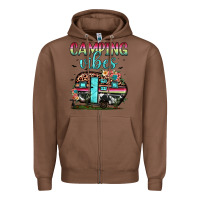 Chestnut camping vibes Zipper Hoodie - JahusDesignShop