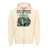 Sandshell camping vibes Zipper Hoodie - JahusDesignShop