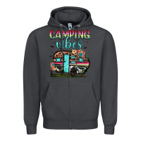 Smoke camping vibes Zipper Hoodie - JahusDesignShop