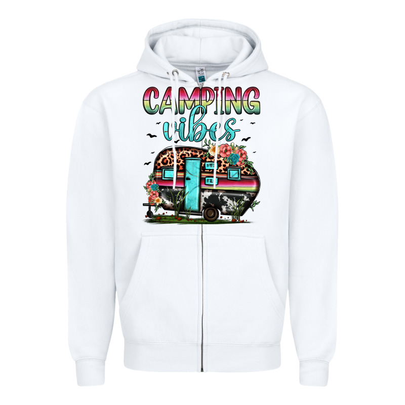 Camping Vibes Zipper Hoodie by JahusDesignShop | Teevron