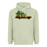 Matcha christmas vacation car Heavyweight Hoodie - Jasminsmagicworld