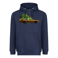 Navy christmas vacation car Heavyweight Hoodie - Jasminsmagicworld