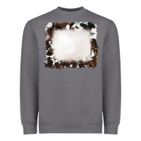 Storm cowhide and leopard background Heavyweight Sweatshirt - RanaPortraitStore