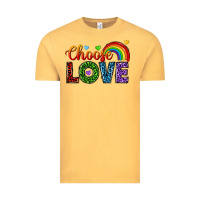 Vintage Mustard choose love Vintage Tee - texasbilliewilder