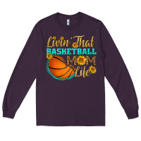Plum livin' that basketball mom life Long Sleeve Tee - HRA Design Shop