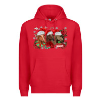 Red christmas horses Premium Hoodie - MaliasSmallBusiness