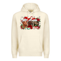 Sandshell christmas horses Premium Hoodie - MaliasSmallBusiness