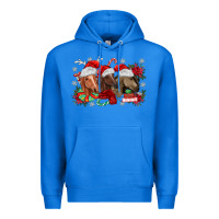 True Royal christmas horses Premium Hoodie - MaliasSmallBusiness