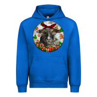 Cobalt christmas dorper sheep Urban Hoodie - LillyAllenDesigns