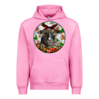 Fuchsia Pink christmas dorper sheep Urban Hoodie - LillyAllenDesigns