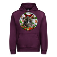 Mauve Wine christmas dorper sheep Urban Hoodie - LillyAllenDesigns
