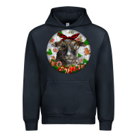 Navy christmas dorper sheep Urban Hoodie - LillyAllenDesigns