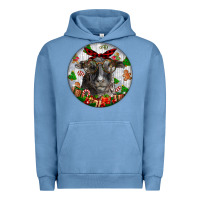Pigment Pebble Blue christmas dorper sheep Urban Hoodie - LillyAllenDesigns