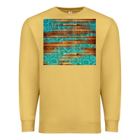 Antique Gold turquoise  leather and wooden pattern tumbler Premium Sweatshirt - Jasminsmagicworld