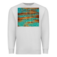 Dove Grey turquoise  leather and wooden pattern tumbler Premium Sweatshirt - Jasminsmagicworld