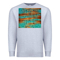 Heather Grey turquoise  leather and wooden pattern tumbler Premium Sweatshirt - Jasminsmagicworld