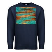 Navy turquoise  leather and wooden pattern tumbler Premium Sweatshirt - Jasminsmagicworld