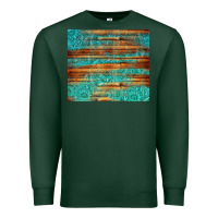 Sports Green turquoise  leather and wooden pattern tumbler Premium Sweatshirt - Jasminsmagicworld