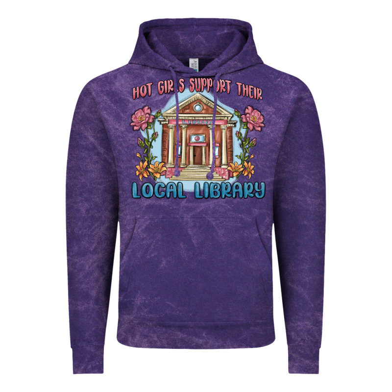 Hot Girls Support Their Local Library Vintage Hoodie by MaliasSmallBusiness | Teevron