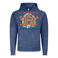 Vintage Denim hot girls support their local library Vintage Hoodie - MaliasSmallBusiness