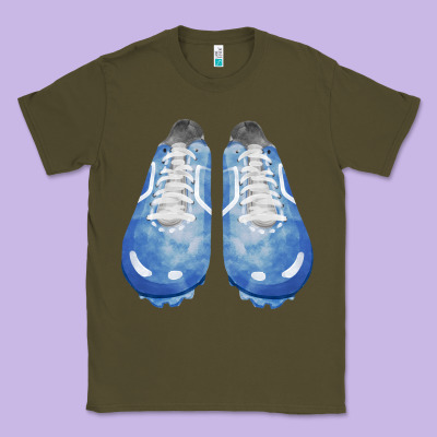 Blue Cleats Fa Element Classic Tee Designed By Fadigitalartstudio