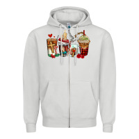 Dove Grey religious coffee cups Zipper Hoodie - AdoDesignShop