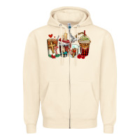 Sandshell religious coffee cups Zipper Hoodie - AdoDesignShop